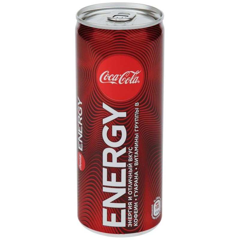Энергетик Coca-Cola Energy безалкогольный газированный, 250мл — фото 1