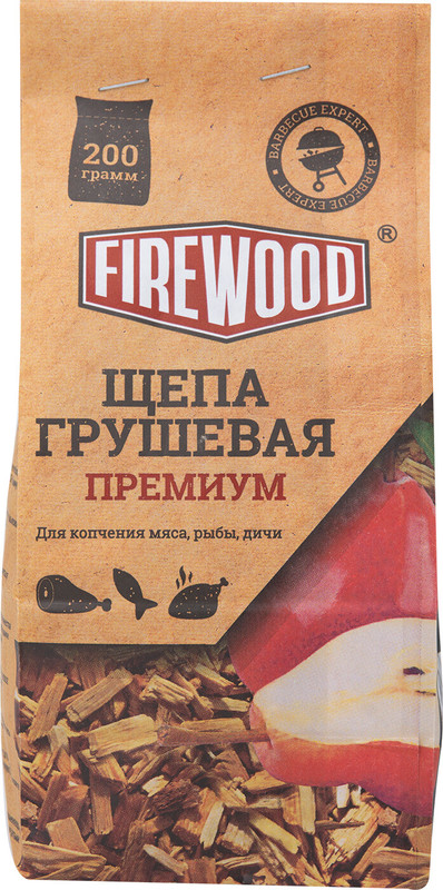 Щепа FireWood для копчения грушевая, 200г — фото 1