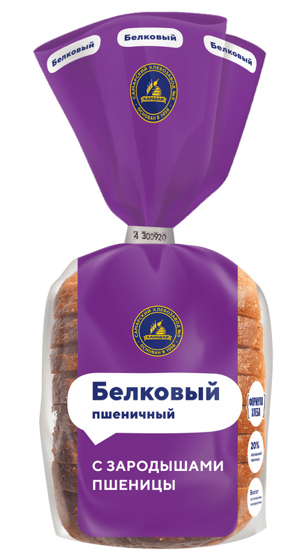 Хлеб Самарский ХЗ №5 Белковый с зародышами пшеницы в нарезке, 250г