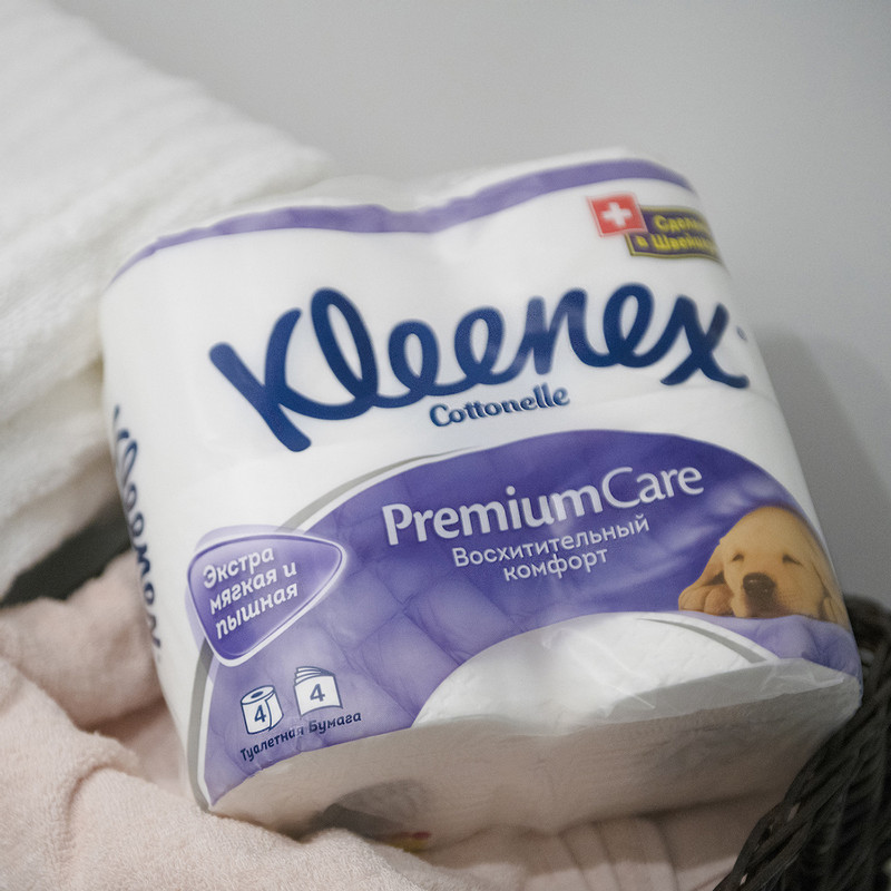 Бумага туалетная Kleenex Premium Care 4шт 4 слоя — фото 3