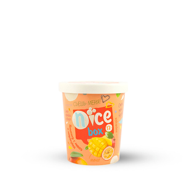 Пломбир Nice Box с манго и маракуйей 12%, 450г