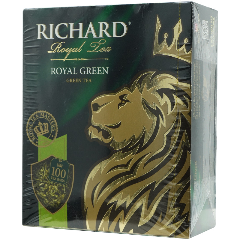 Чай Richard Royal Green зелёный китайский в пакетиках, 100x2г — фото 2