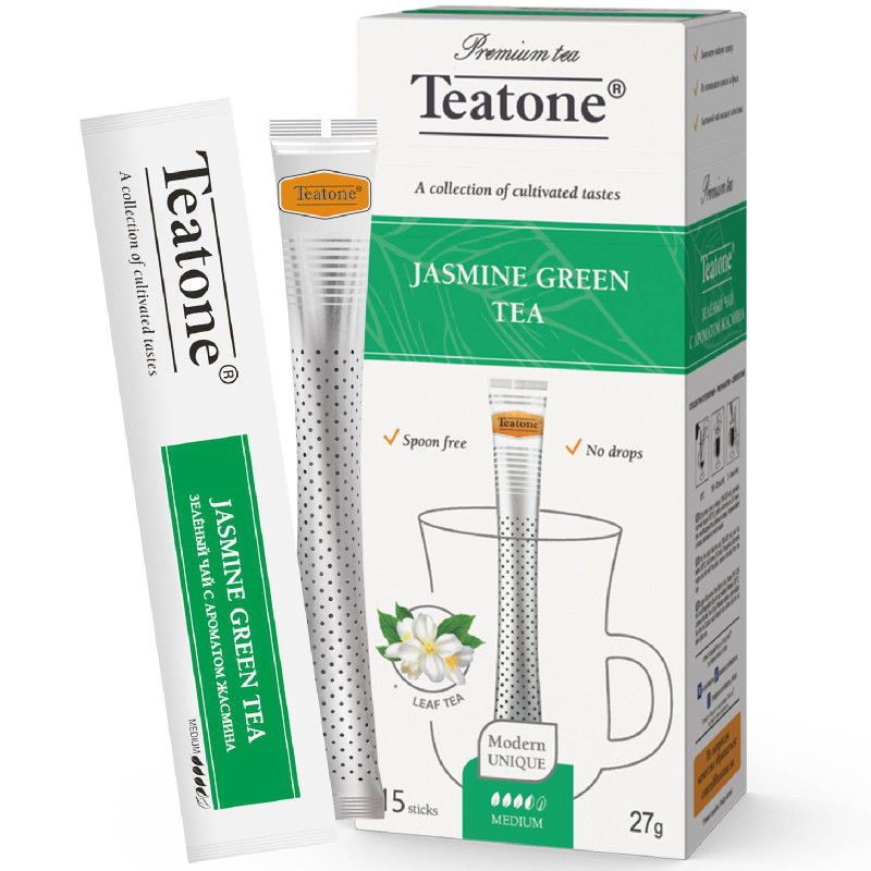 Чай Teatone зелёный с жасмином, 15х1.8г — фото 1