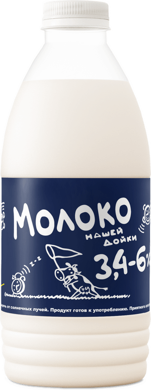 Молоко Нашей Дойки пастеризованное 3.4-6%, 930мл
