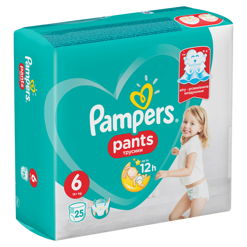 Подгузники-трусики Pampers Pants р.6 15+кг, 25шт — фото 1