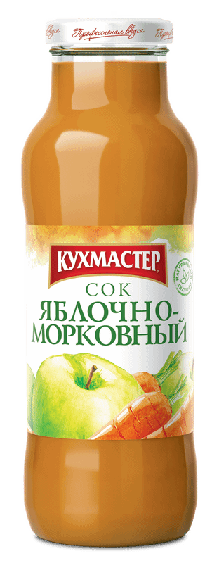 Сок Кухмастер яблочно-морковный с мякотью , 700мл
