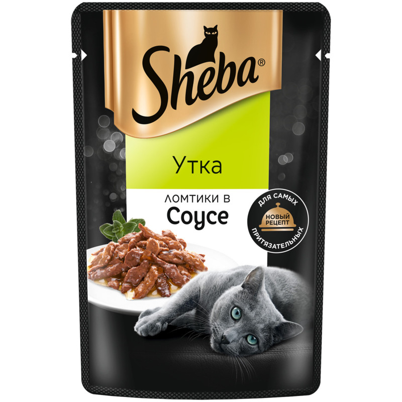 Влажный корм Sheba для кошек Ломтики в соусе с уткой, 75г — фото 2