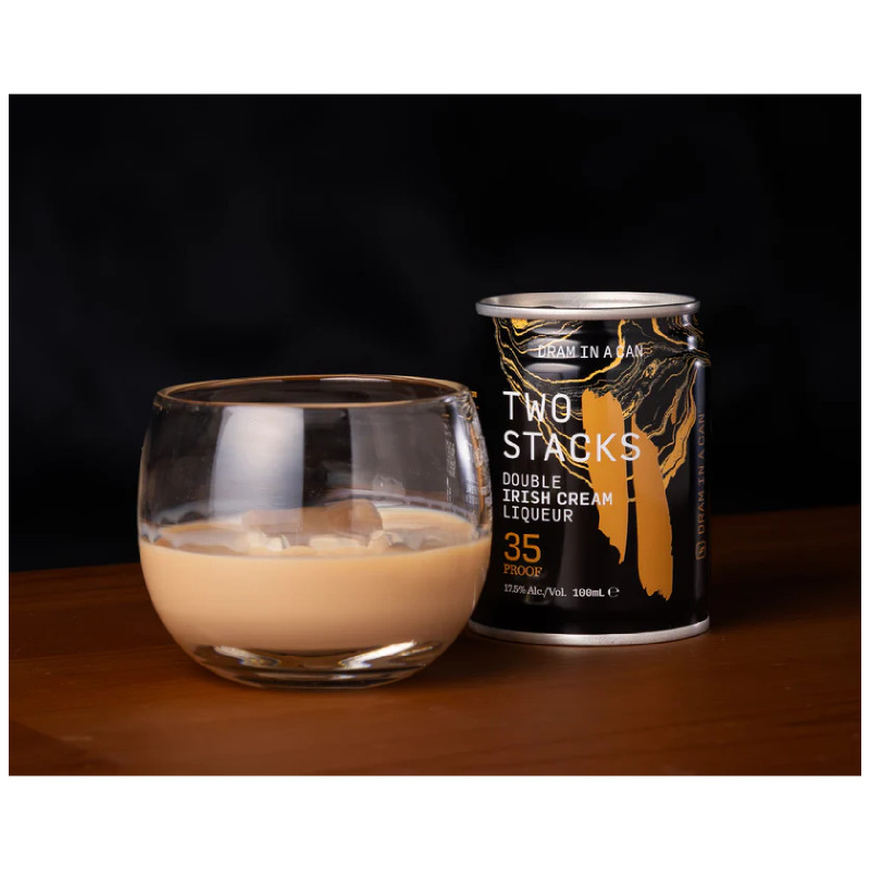 Ликер Two Stacks Double Irish Cream Liqueur эмульсионный, 100мл — фото 1