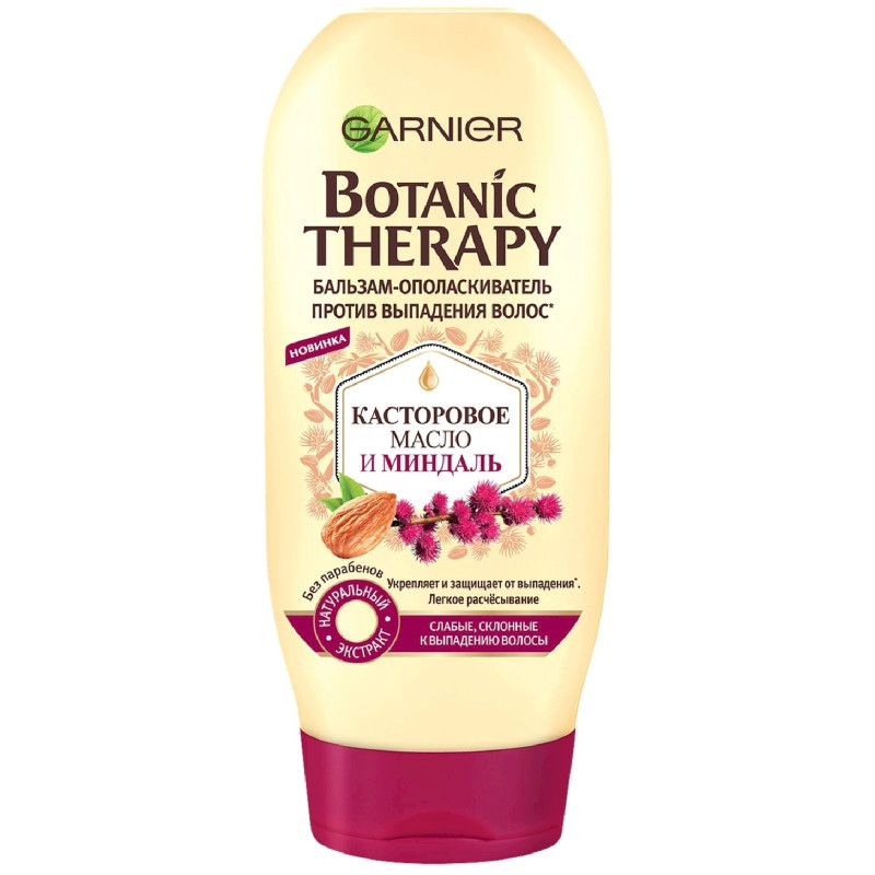 Бальзам-ополаскиватель Garnier Fructis Botanic Therapy касторовое масло и миндаль, 387мл