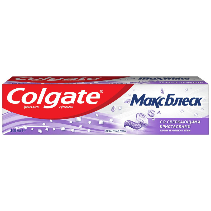 Зубная паста Colgate Макс блеск со сверкающими кристаллами, 100мл — фото 1