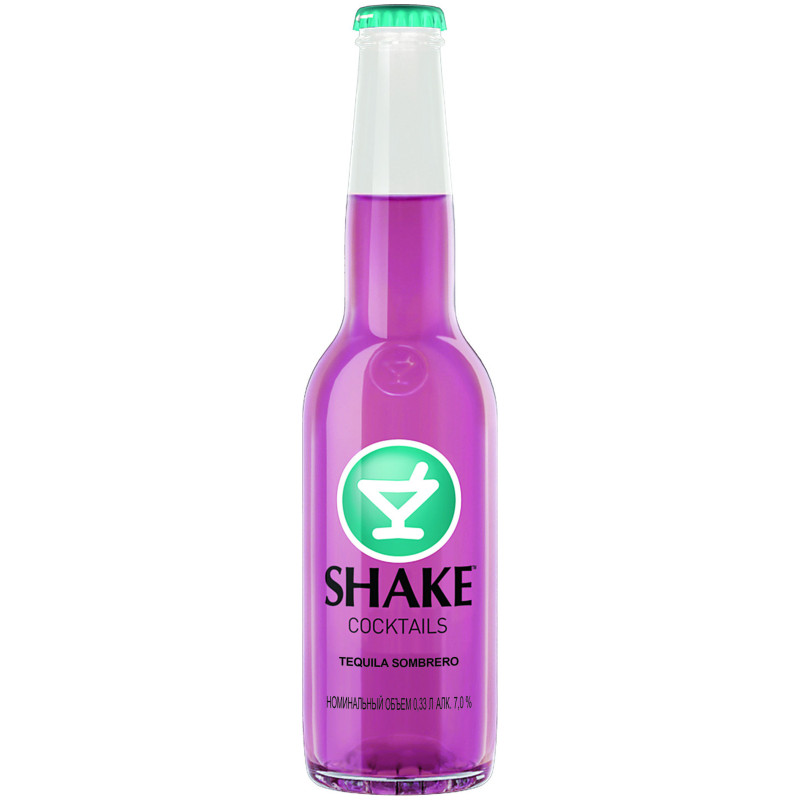 Напиток Shake Cocktails Текила Сомбреро газированный 7%, 330мл