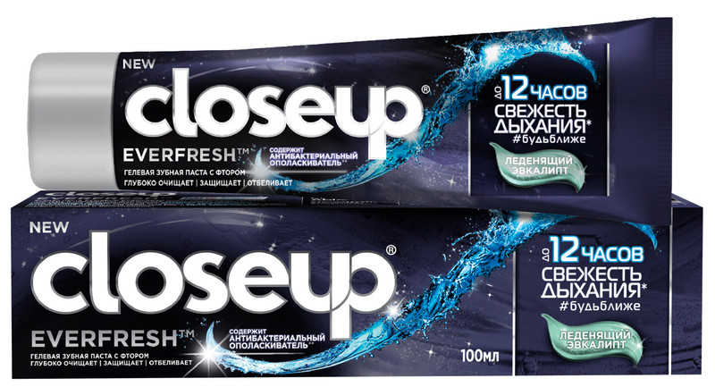 Зубная паста Closeup Everfresh леденящий эвкалипт, 100мл — фото 1