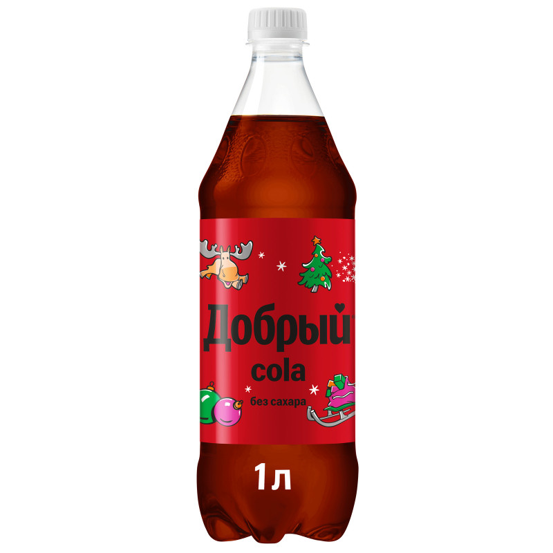 Напиток безалкогольный Добрый Кола без сахара сильногазированный, 1л — фото 1
