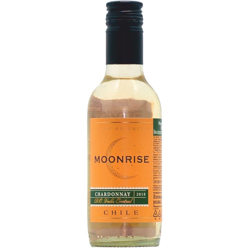 Вино Moonrise Chardonnay белое сухое 13%, 187мл