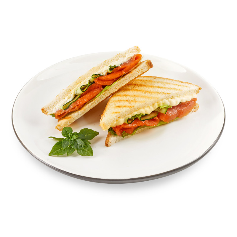 Сэндвич двойной с семгой, 170г — фото 1