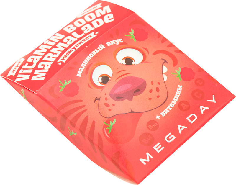 Мультивитамин MegaDay Boom Marmalade Иммунитет со вкусом малины, 20г — фото 2