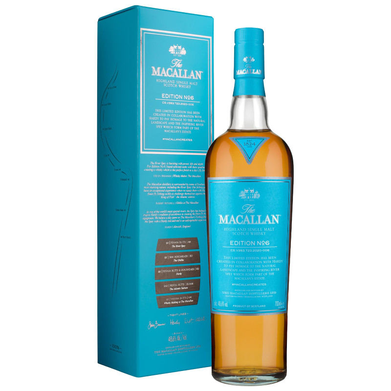 Виски The Macallan Эдишн №6 шотландский односолодовый 48.6% в подарочной упаковке, 700мл — фото 1