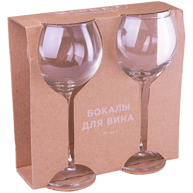 Набор бокалов для вина Маркет Перекрёсток, 2х280мл — фото 1