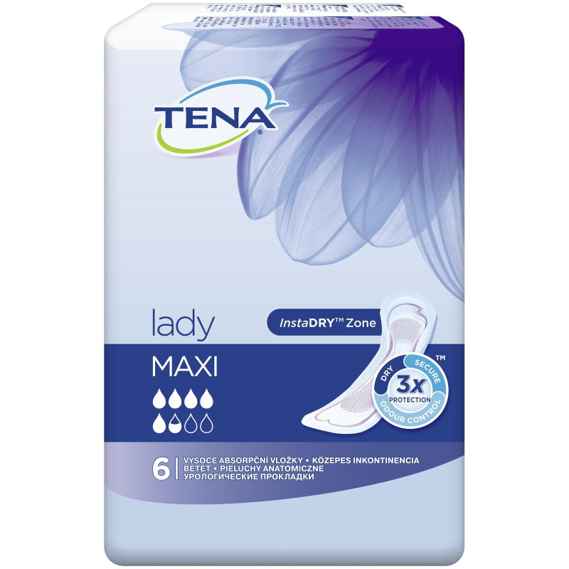 Прокладки Tena Lady maxi урологические, 6шт — фото 1