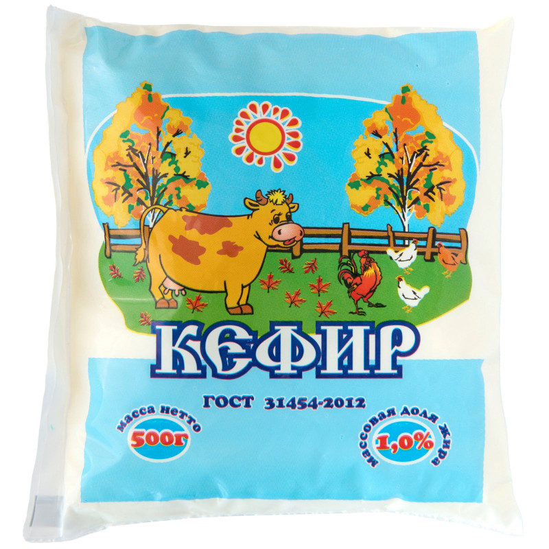 Кефир Ильинское молоко 1%, 500г