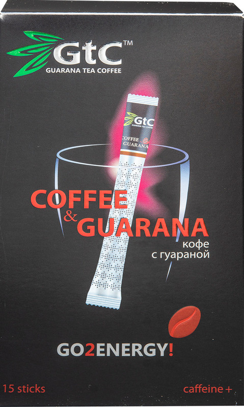 Напиток кофейный GTC Coffee&Guarana растворимый с гуараной, 15x2г — фото 4
