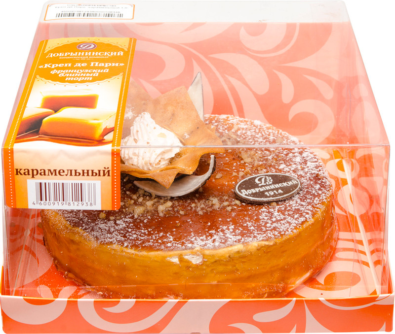Торт блинный Добрынинский Креп де Пари карамельный французский, 1кг — фото 1