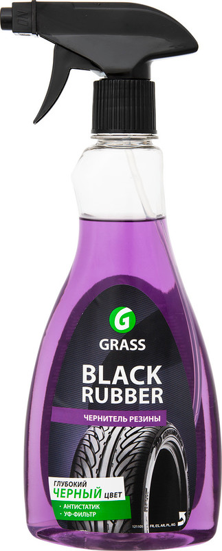 Чернитель Grass Black Rubber для шин полирующее, 500мл — фото 2