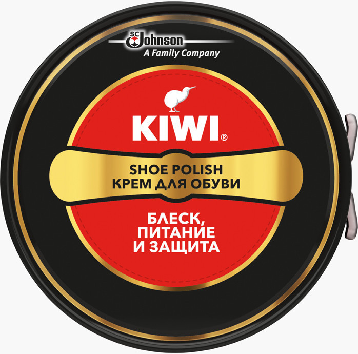 Крем для обуви Kiwi Shoe Polish чёрный классический, 50мл — фото 2
