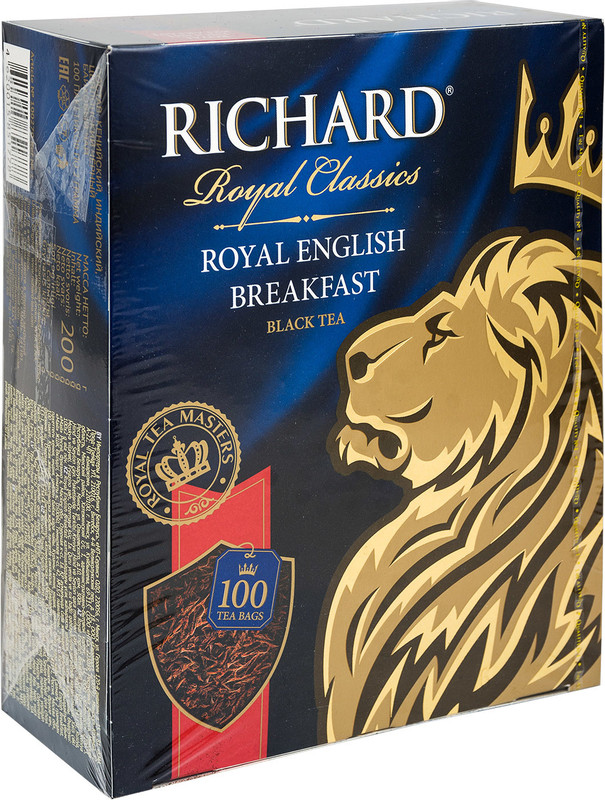 Чай Richard Королевский английский завтрак чёрный байховый кенийский-индийский-цейлонский, 100x2г — фото 3