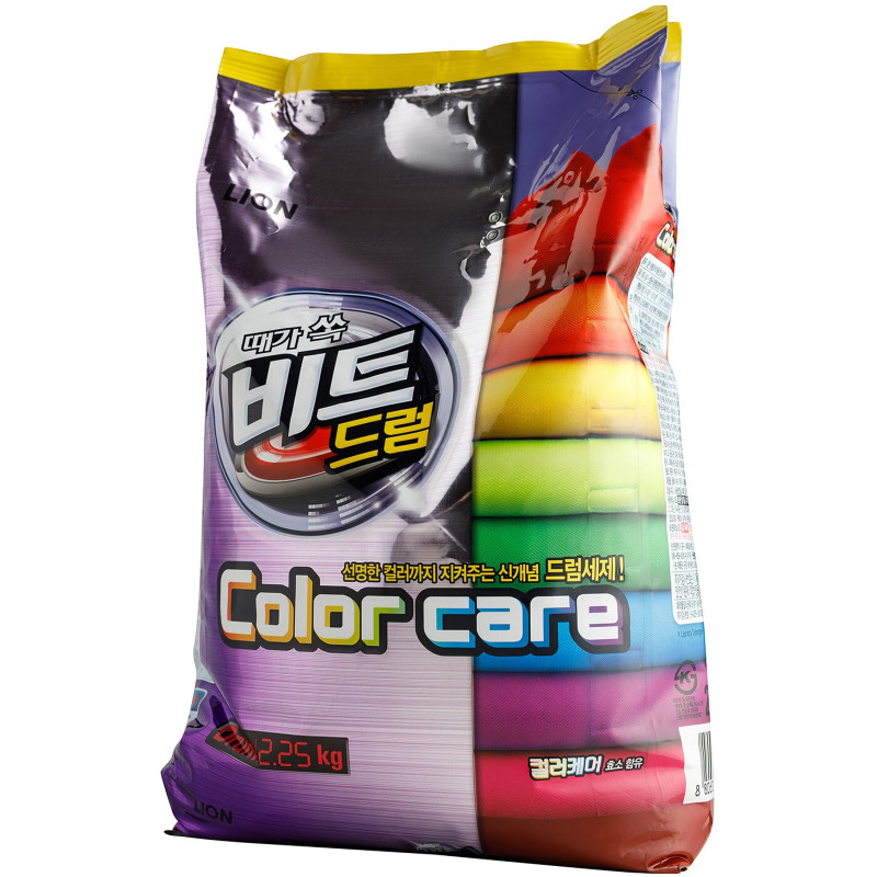 Стиральный порошок Lion Beat Drum Color Care для цветного белья, 2.25кг — фото 2