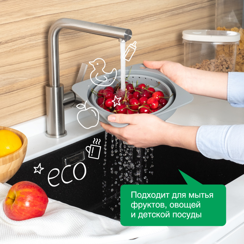 Гель Synergetic для мытья посуды Арбуз биоразлагаемый, 5л — фото 4
