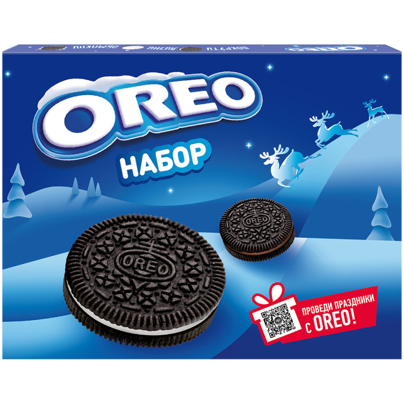 Печенье Oreo Набор со вкусами ванили и шоколада, 456г