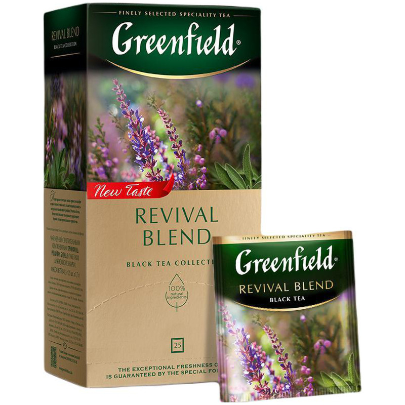 Чай Greenfield Revival Blend в пакетиках, 25х1.5г — фото 3