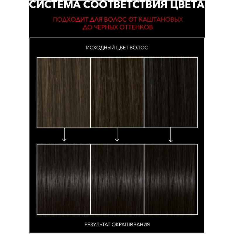 Крем-краска для волос Сьёсс Color чёрный 1-1, 115мл — фото 6