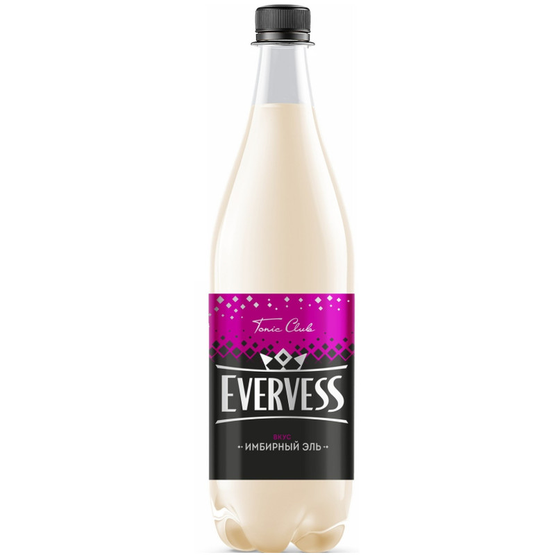 Напиток безалкогольный Evervess Имбирный эль ароматизированный сильногазированный, 1л — фото 1