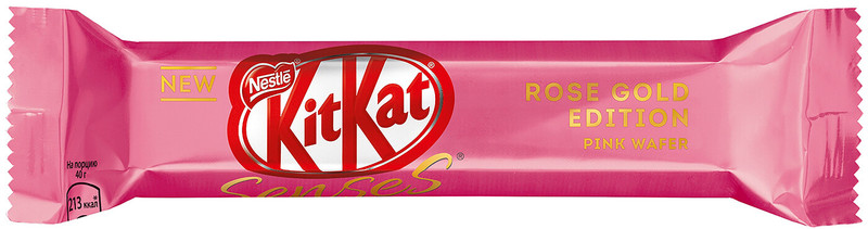 Шоколад белый KitKat Senses Rose Gold Edition Pink Wafer Taste Strawberry, 40г — фото 5