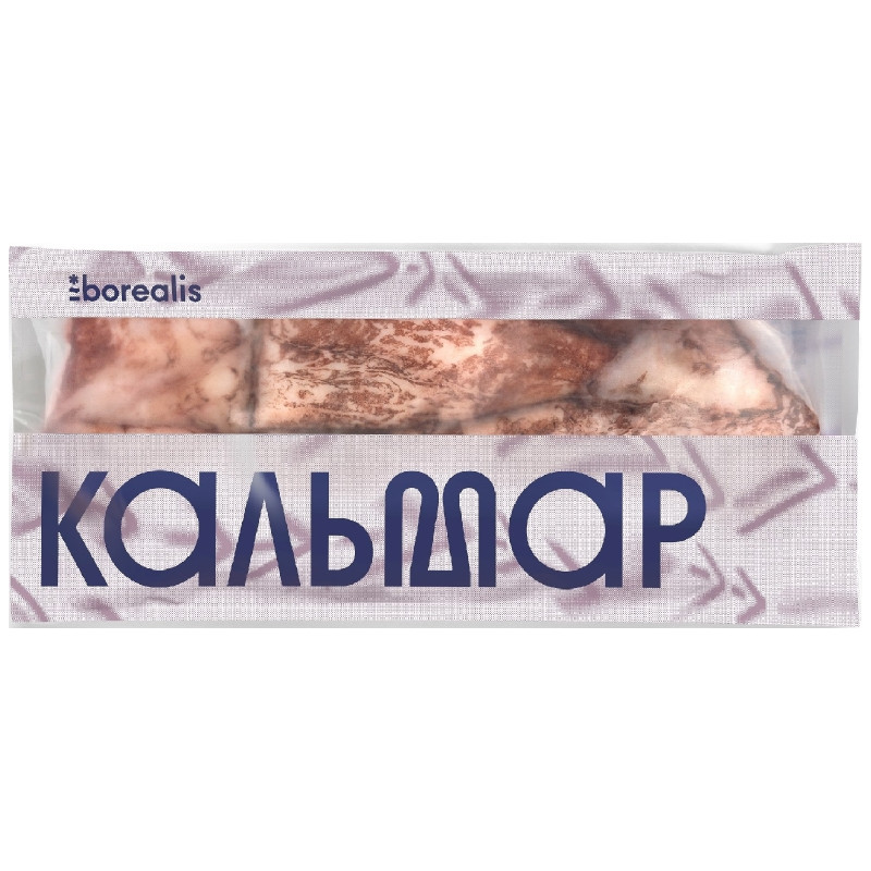 Кальмар командорский Borealis мороженый тушка, 650г