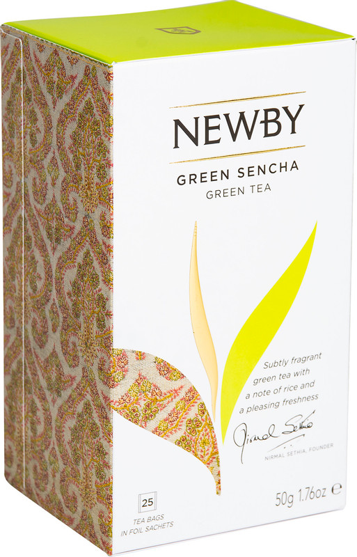 Чай Newby Сенча зелёный байховый в пакетиках, 25х2г — фото 7