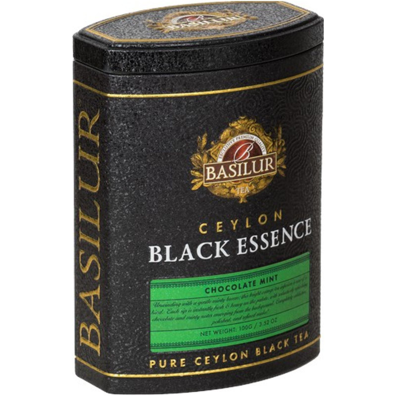 Чай Basilur Black Essence Chocolate Mint чёрный цейлонский листовой, 100г — фото 2