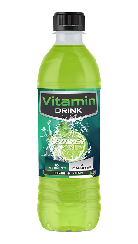 Напиток Vitamin drink Power Star лайм-мята, 500мл — фото 1