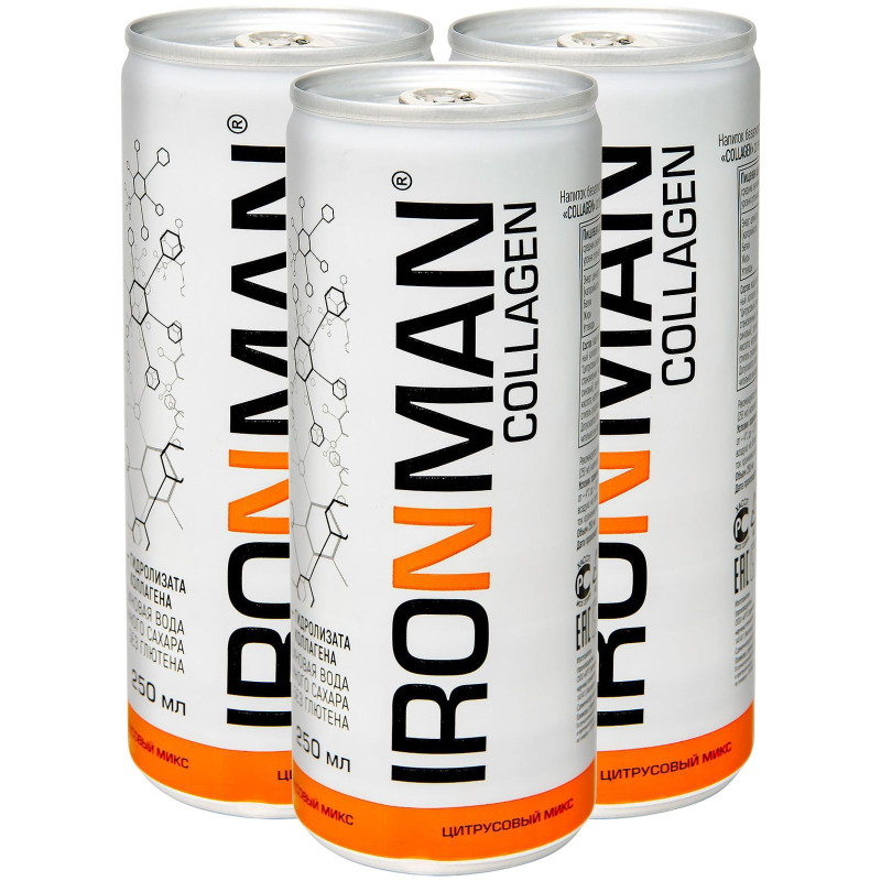 Напиток IronMan Collagen Цитрусовый микс, 250мл — фото 1