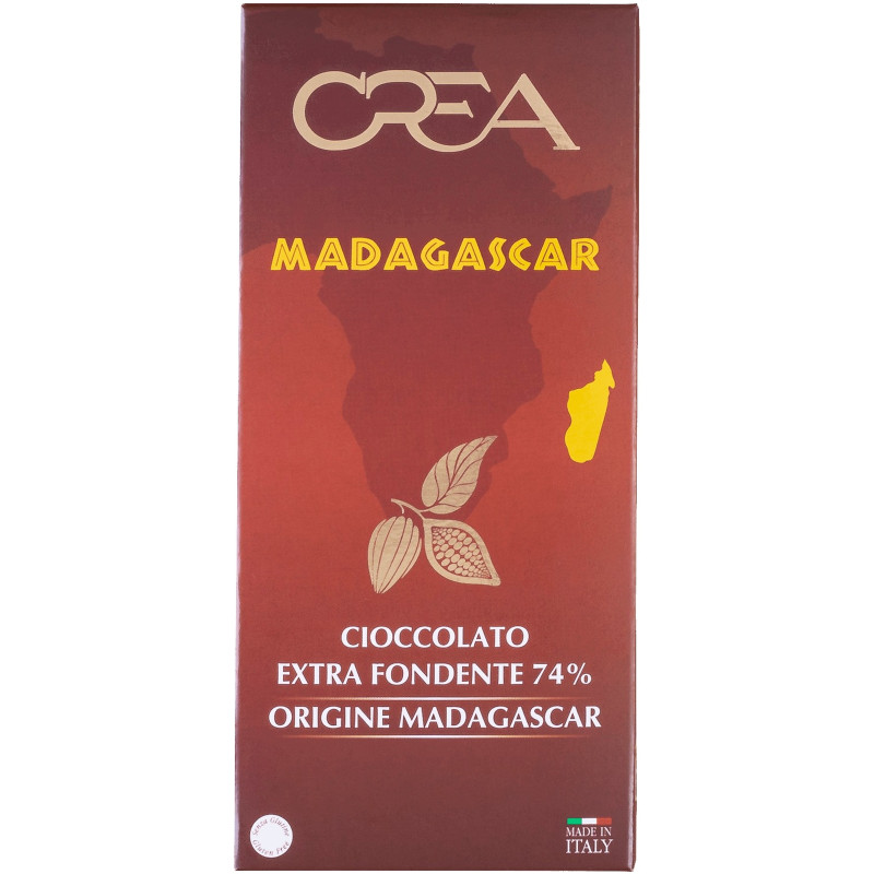 Шоколад Crea Origin Madagascar горький 74%, 100г