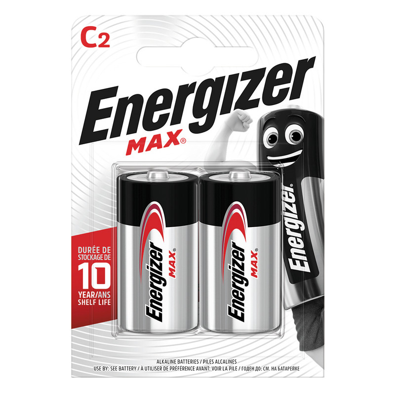 Батарейки Energizer Max С LR14, 2шт
