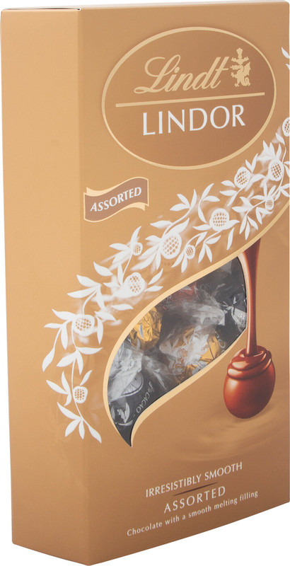 Конфеты Lindt Lindor шоколадные ассорти с начинкой, 337г — фото 1