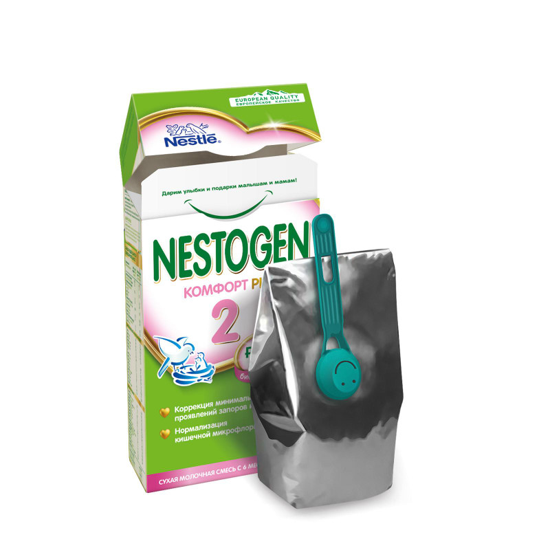 Смесь Nestogen 2 Комфорт Plus молочная с 6 месяцев, 350г — фото 1