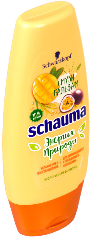 Бальзам Schauma Энергия природы смузи манго-маракуйя-рисовое молочко, 200мл — фото 2