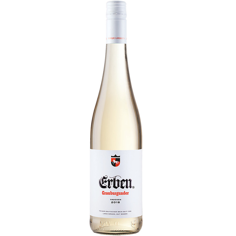 Вино Erben Grauburgunder Trocken QbA белое сухое 12.5%, 750мл