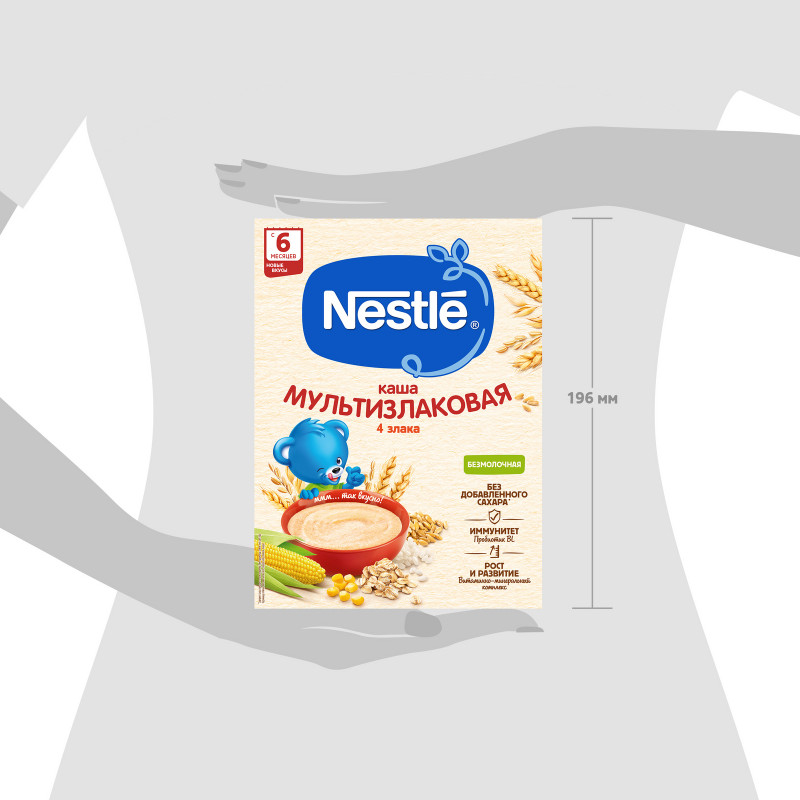 Каша Nestlé безмолочная мультизлаковая для продолжения прикорма с 6 месяцев, 200г — фото 6