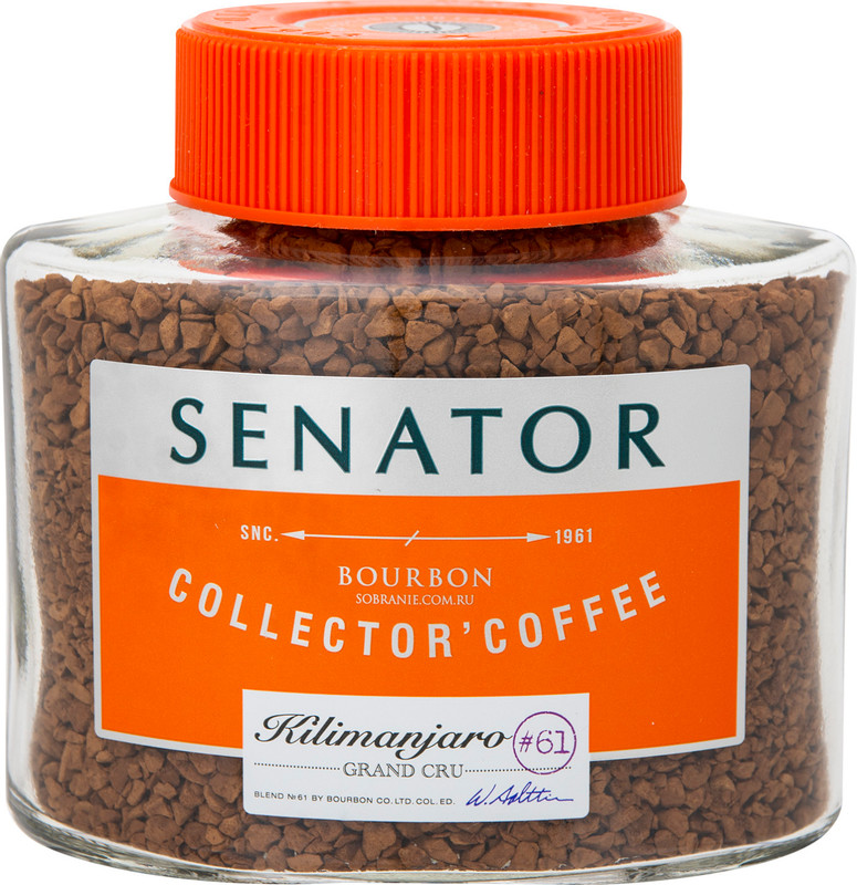 Кофе Senator Kilimanjaro растворимый с добавлением молотого, 100г — фото 2