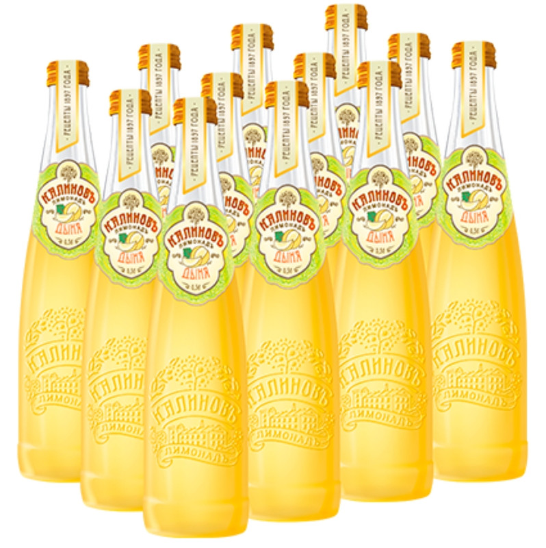 Напиток Калиновъ Лимонадъ Винтажный Дыня безалкогольный сильногазированный, 500 мл — фото 1
